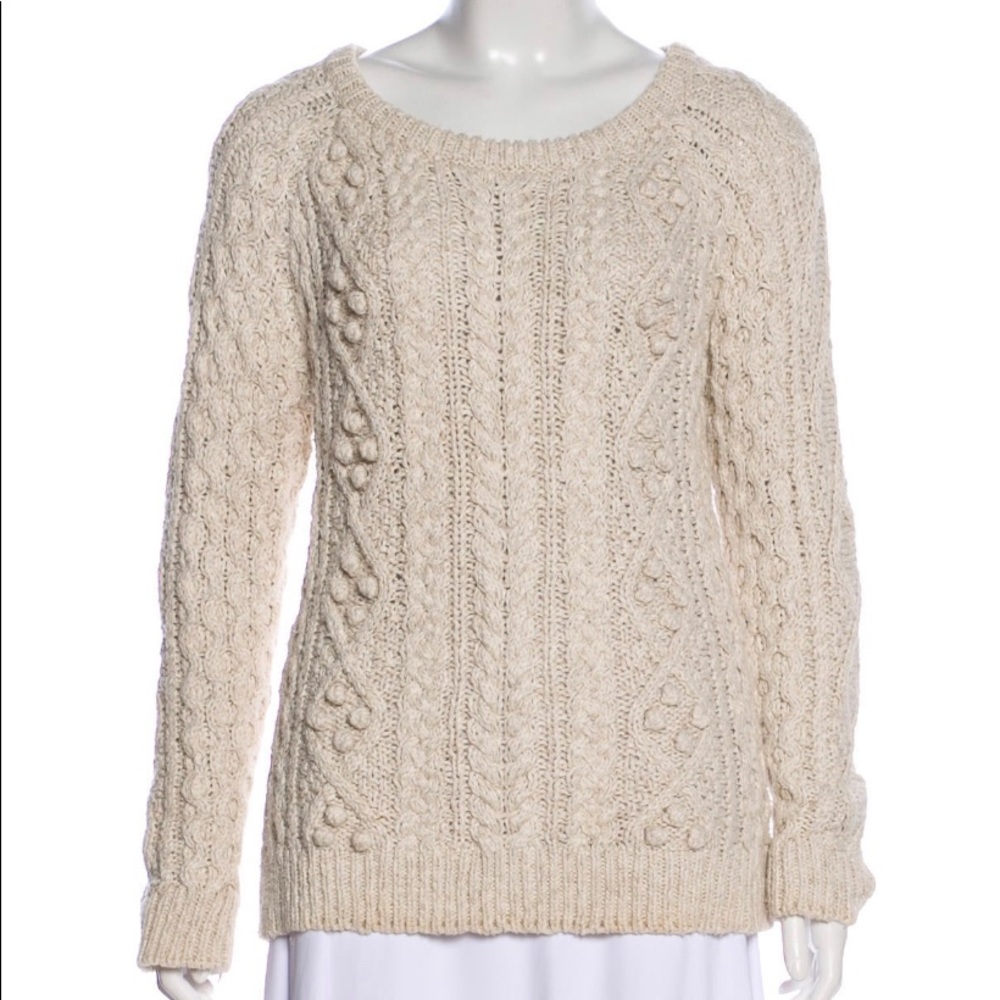 Isabel Marant Heavy Knit Cable Sweater SZ L
